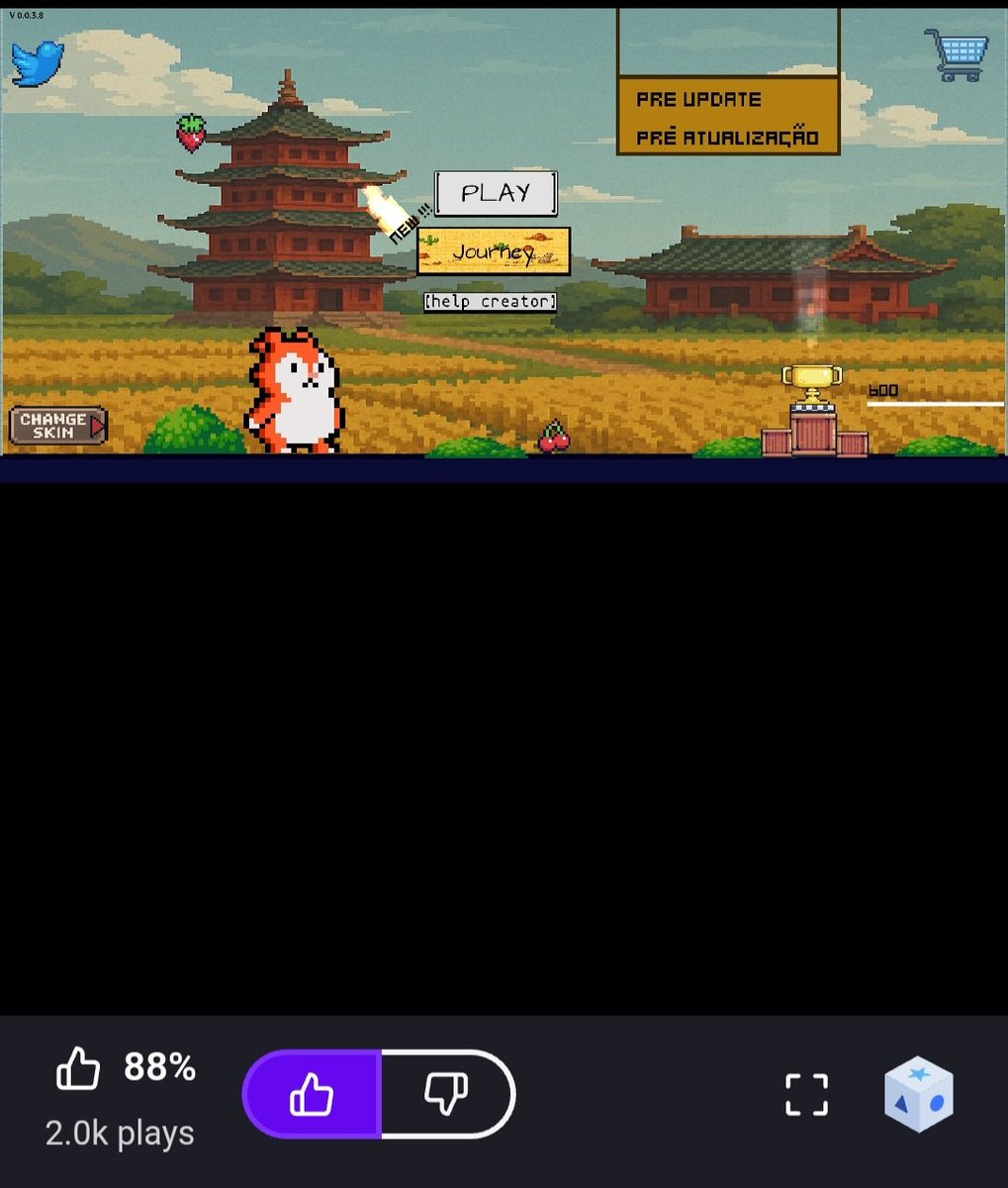 We’ve hit 2,000 players on gd.games! Huge thanks to everyone who shared feedback and helped improve the game! Awesome updates are coming soon! 
Pixel art by <a href="/0x_Vinyl/">Vinyl || Get Wild</a> | Sprite from the <a href="/TheWildsNFTs/">The Wilds</a> collection
#IndieDev #PixelArt #Platformer #GameDev #IndieGame