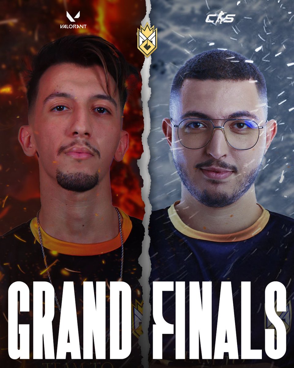🔥❄️ THE DANCE OF FIRE AND ICE ❄️🔥
Two grand finals. One unstoppable team.
🎮 Valorant vs Void Walkers – twitch.tv/spow_ho9ni1
🎮 CS:GO 2 vs Victorious Demons – twitch.tv/trunks2g

Who rises? Who falls?
#MGE2025 #EDawry #Valorant #CSGO2 #GrandFinals
