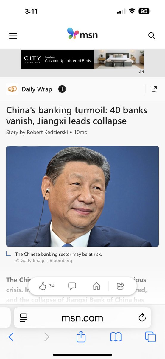 Bounias (@thebiggreek1) on Twitter photo For those who believe that China has the real leverage against the #USA and <a href="/realDonaldTrump/">Donald J. Trump</a>, consider that 40 banks in China have failed since the tariffs started.
msn.com/en-ie/money/ot…
#DonaldTrump
#MAGA For those who believe that China has the real leverage against the #USA and <a href="/realDonaldTrump/">Donald J. Trump</a>, consider that 40 banks in China have failed since the tariffs started.
msn.com/en-ie/money/ot…
#DonaldTrump
#MAGA