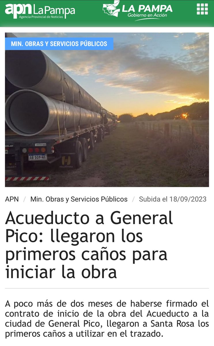 4 días sin agua la Ciudad Capital, no renunció nadie y cada tanto desempolvan el verso del Acueducto a General Pico. Y la obra ya está pagada hace rato eh. 
Sobran chorros, pero no de agua precisamente.