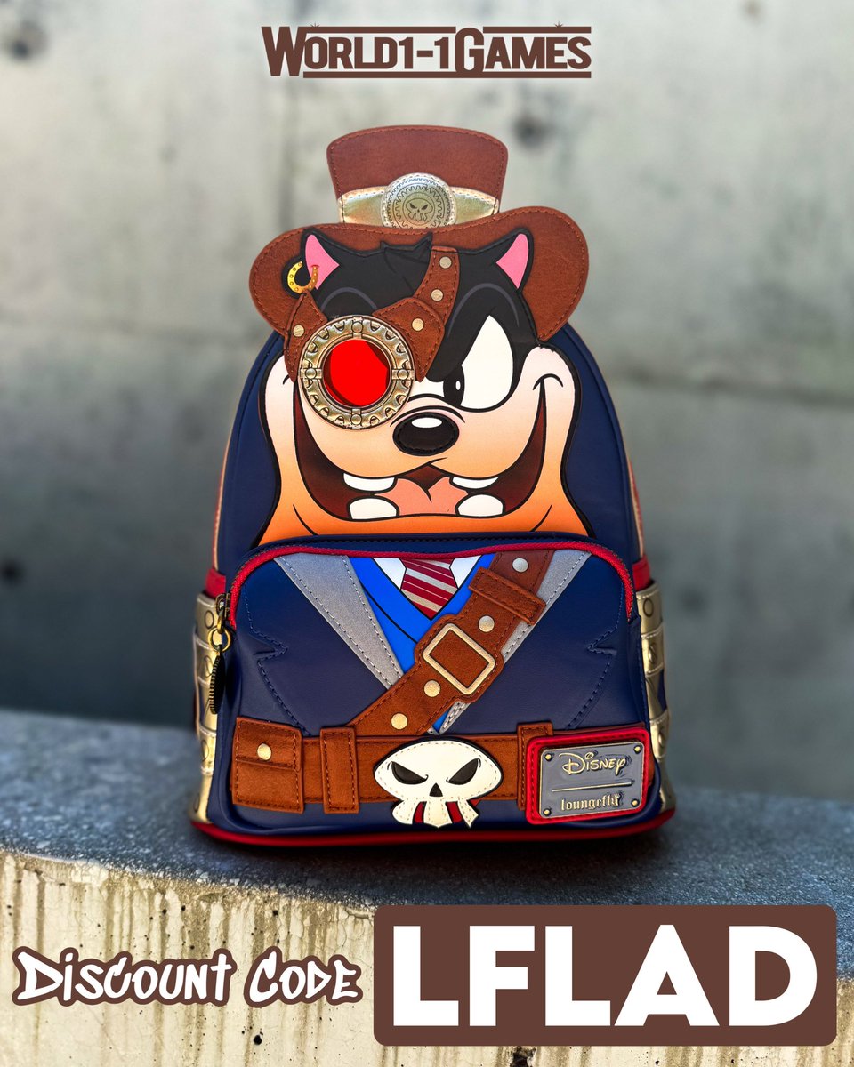 Brand new Steampunk Mickey and Steampunk Pete Loungefly exclusives available now! world-1-1games.com/search?options…