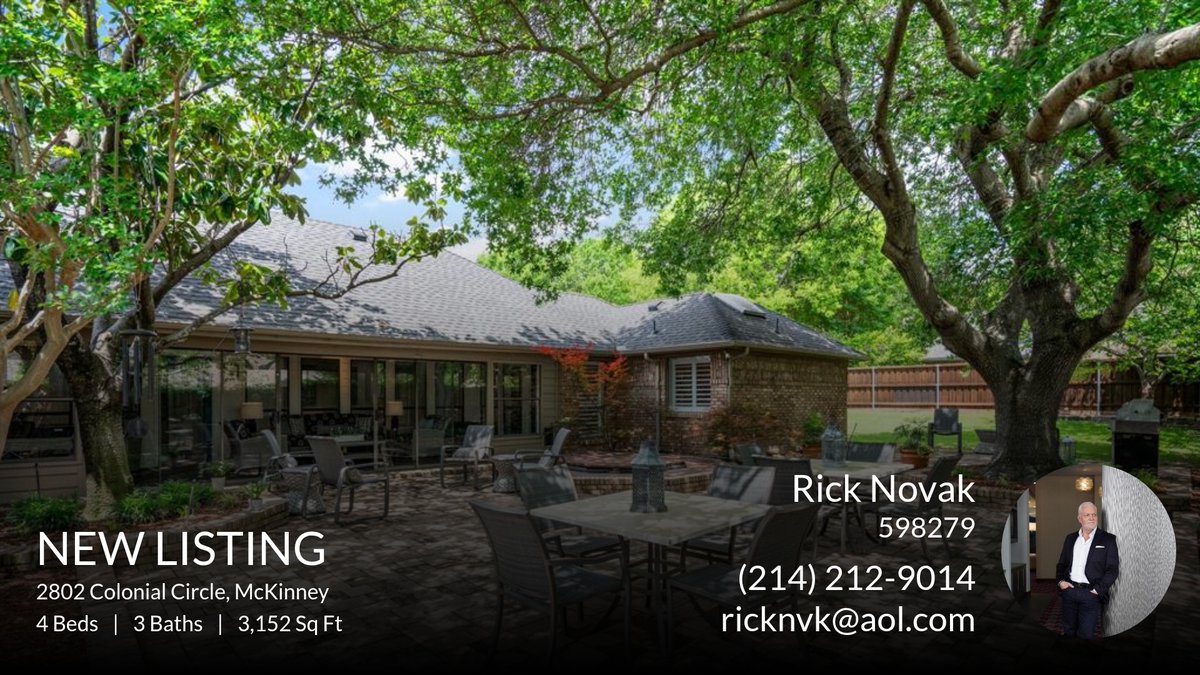 ricknvk's tweet photo. 📍 New Listing 📍 Take a look at this fantastic new property that just hit the market located at 2802 Colonial Circle in Mckinney. Reach out here or at (214) 212-9014 for more information!

Listed by Jenny Kaiser

.
.
.
#Buy   #Sel... https://t.co/uDv10231HS https://t.co/Sedx4oUqhk