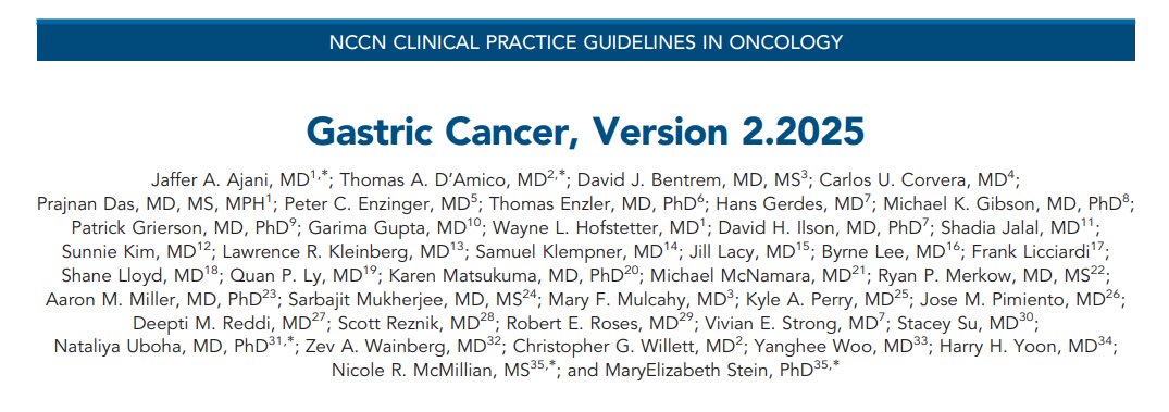 Elvina Almuradova (@dr_elvinaa) on Twitter photo NCCN 2025 Gastric Cancer Guidelines are out!
 HER2, PD-L1, CLDN18.2, MSI/MMR testing standard for advanced disease.
Immunotherapy combinations for HER2+, PD-L1+, MSI-H, and CLDN18.2+ tumors are emphasized.
The new algorithm includes CRC and HIPEC in selected patients.  <a href="/OncoAlert/">OncoAlert</a> NCCN 2025 Gastric Cancer Guidelines are out!
 HER2, PD-L1, CLDN18.2, MSI/MMR testing standard for advanced disease.
Immunotherapy combinations for HER2+, PD-L1+, MSI-H, and CLDN18.2+ tumors are emphasized.
The new algorithm includes CRC and HIPEC in selected patients.  <a href="/OncoAlert/">OncoAlert</a>