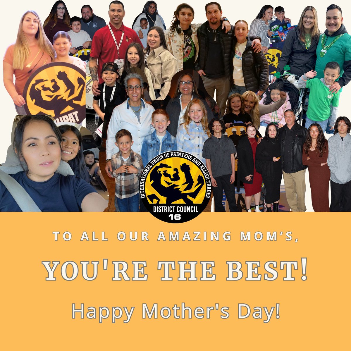 Happy Mother’s Day from District Council 16! Today we celebrate the hardworking moms in our union and the incredible mothers who raised us. Wishing all moms and mother figures a beautiful and well-deserved day of appreciation! #mothersday2025 #happymothersday #womeninthetrades