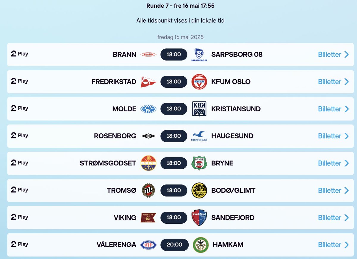 Neste runde er fredag. 16. mai!🇳🇴⚽️

Vi får 14 av 16 lagoppstillinger før byttefrist så det kan være lurt å vente med byttene selv om det rykker i fingrene nå på søndagskvelden😁 #2fantasy
