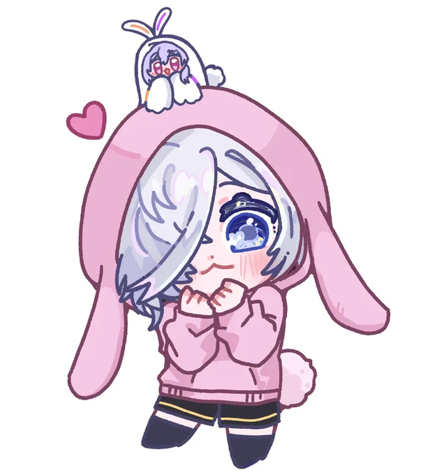#月兎ぴくちゃーあざといの権化。きゅうん 