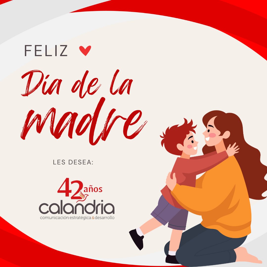 CalandriaPeru's tweet photo. Hoy saludamos con especial cariño a las 🤱madres de nuestro equipo y a todas aquellas que, desde sus hogares, comunidades y espacios de comunicación. Porque ser madre también es ejercer derechos, tener voz, y construir un país más justo e igualitario.

❤️¡Feliz #DiaDeLaMadre https://t.co/hCJzwC3NGY