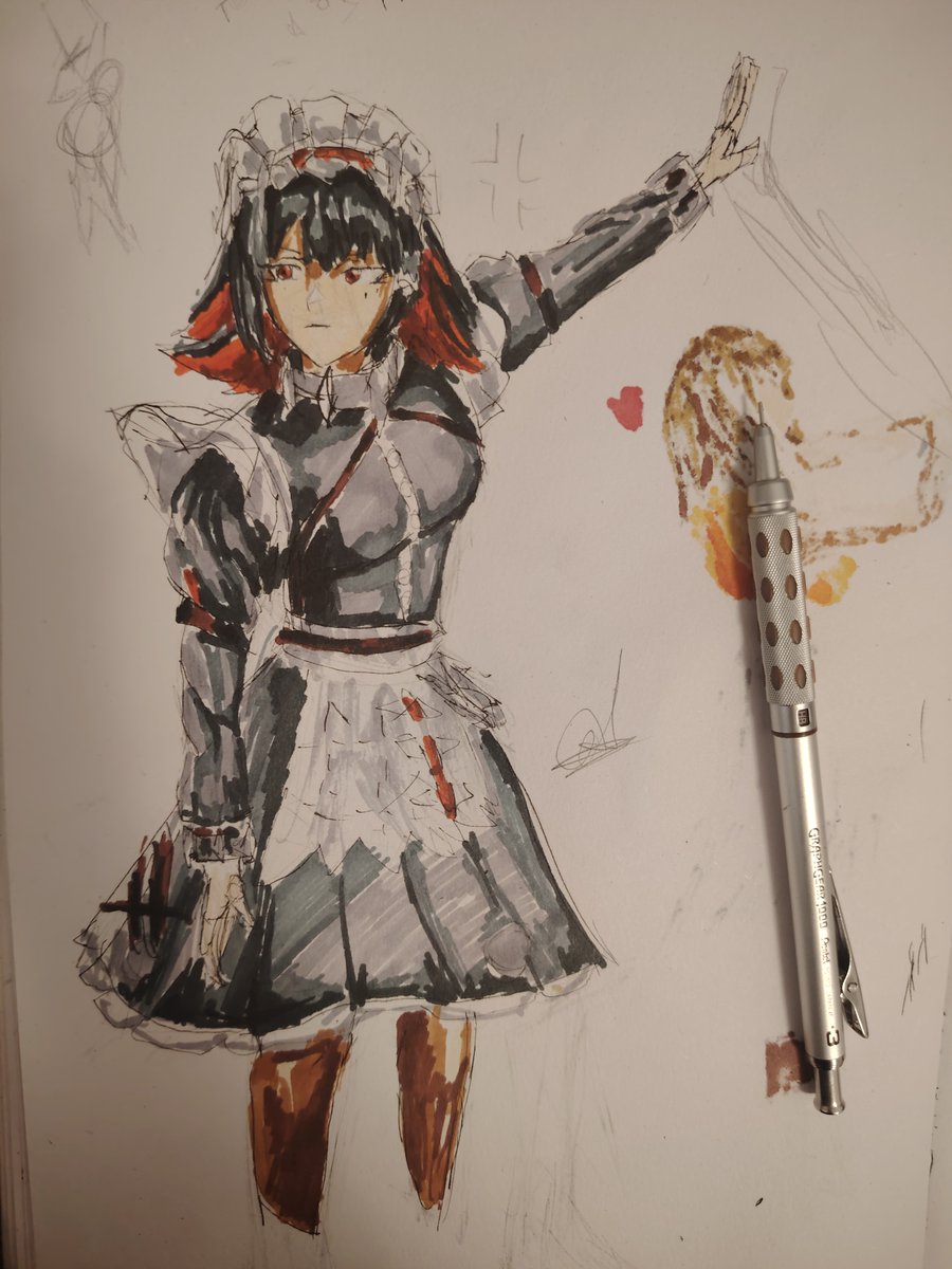 Shadow_l986's tweet image. Here is a drawing of mine sorry I haven't posted #againstai #dontuseai #stopuseingai #zzz #drawing