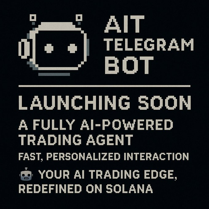 m207cs's tweet photo. Soon, we will release our much awaited AIT Telegram Agent. I'm not allowed to share too much yet, but you can expect to hear more news this week...

Stay tuned!

https://t.co/L7LnjvtpR0
@AIT_Labs  @ait_agent https://t.co/8vkevFbw8Y