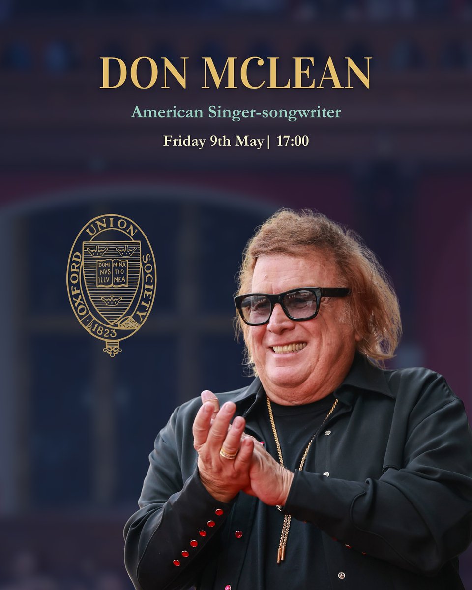 DON McLEAN SPEAKS AT OXFORD UNION; "AMERICAN PIE" AND "BORN IN THE U.S.A." BECOME THEME SONGS WELCOMING POPE LEO XIV AS FIRST AMERICAN POPE - mailchi.mp/2911/don-mclea…