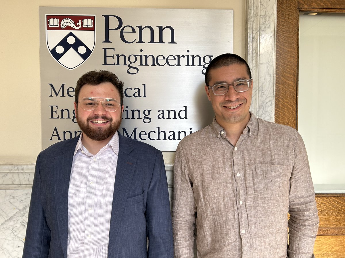 Michael Posa (@michaelaposa) on Twitter photo Congratulations to Brian Acosta for a successfully defending his Ph.D., ""Real-time Perception and Mixed-Integer Footstep Control for Underactuated Bipedal Walking on Rough Terrain," on May 6, 2025! <a href="/MEAM_Penn/">Mechanical Engineering and Applied Mechanics, Penn</a> <a href="/GRASPlab/">GRASP Laboratory</a>
Recording: youtube.com/watch?v=ZqUSpQ… Congratulations to Brian Acosta for a successfully defending his Ph.D., ""Real-time Perception and Mixed-Integer Footstep Control for Underactuated Bipedal Walking on Rough Terrain," on May 6, 2025! <a href="/MEAM_Penn/">Mechanical Engineering and Applied Mechanics, Penn</a> <a href="/GRASPlab/">GRASP Laboratory</a>
Recording: youtube.com/watch?v=ZqUSpQ…