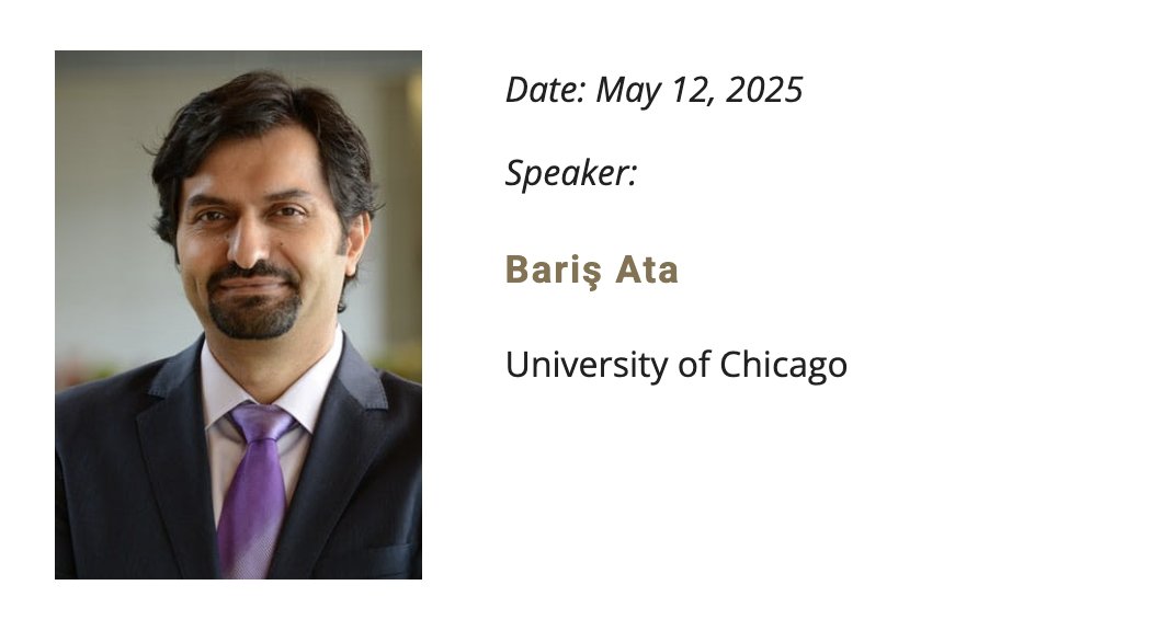 snappseminar's tweet photo. Next up on @snappseminar: Bariş Ata (UChicago), "Analysis and Improvement of Eviction Enforcement". Monday, May 12, 2025, 11:30 am – 12:30 pm ET.
Zoom link: https://t.co/ExwBOVBoBF

https://t.co/be5lE4VugG https://t.co/FlzrV1Znzx