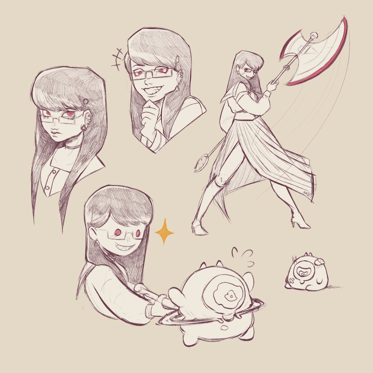 xurlet's tweet image. #hndr_FA I like Hiruko, I think she&apos;s neat