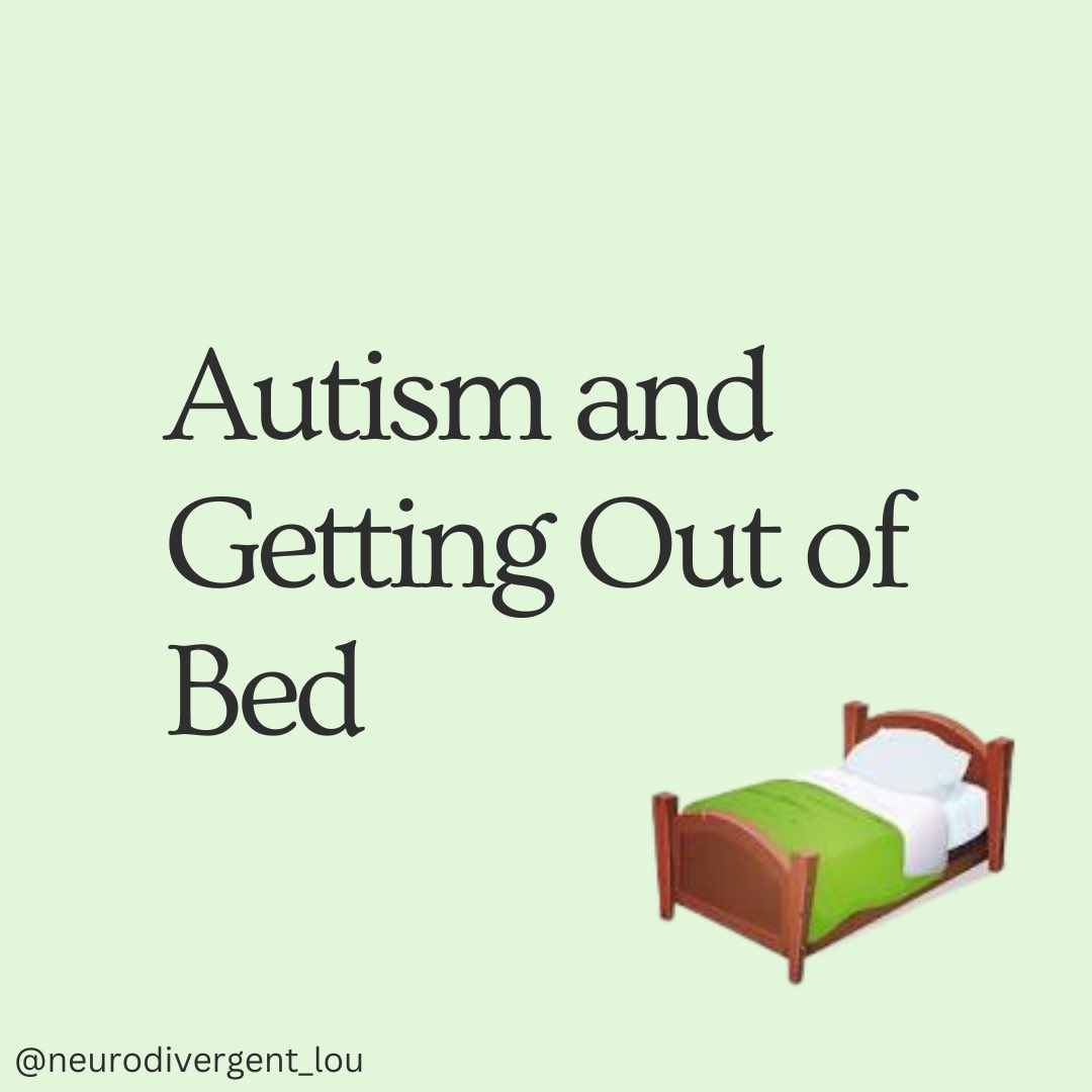 neuro_lou's tweet image. Autism and Getting out of Bed 🛌 

#Autism #ActuallyAutistic #AutismAwareness #Neurodivergent #Neurodiversity #Disability #Disabled #DEI