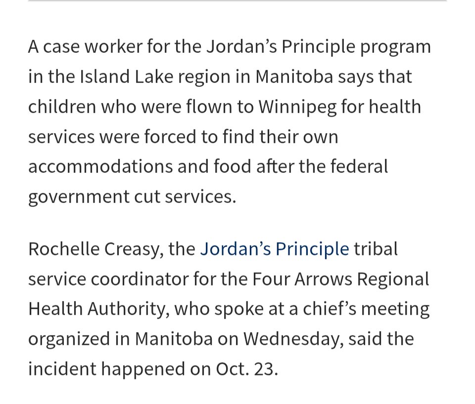 Wab is helping kids from Gaza get health services before kids in his own province. #mbpoli