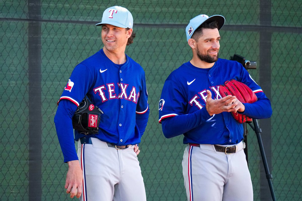 slightly depressed Rangers fan (@depressedranger) on Twitter photo Best 1-2-3 in baseball? 
Start of 2025
Jacob deGrom:
43 IP
46 Ks
2.72 ERA
Nathan Eovaldi:
55.2 IP
60 Ks
1.78 ERA
Tyler Mahle:
42.2 IP
32 Ks
1.48 ERA Best 1-2-3 in baseball? 
Start of 2025
Jacob deGrom:
43 IP
46 Ks
2.72 ERA
Nathan Eovaldi:
55.2 IP
60 Ks
1.78 ERA
Tyler Mahle:
42.2 IP
32 Ks
1.48 ERA