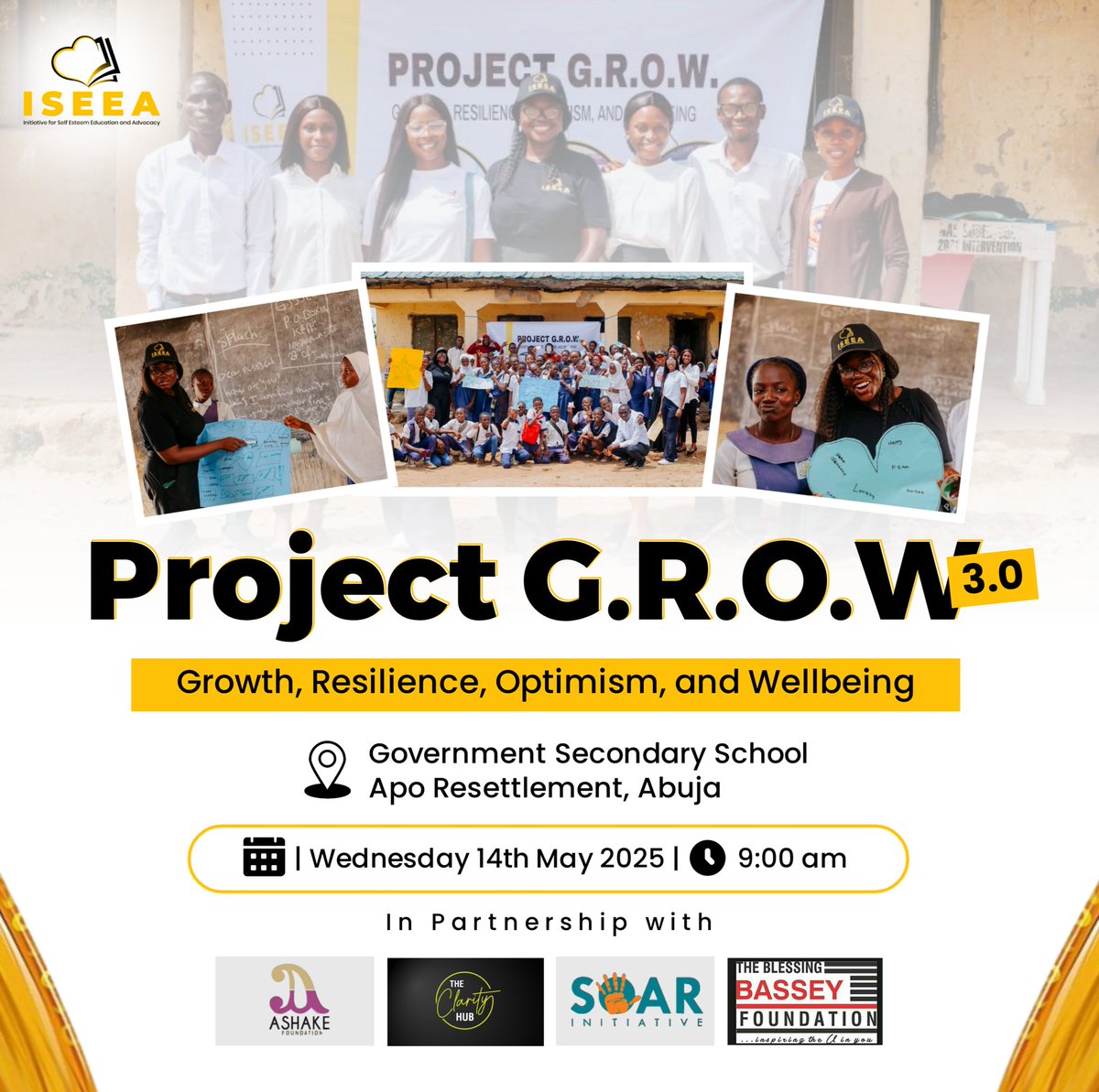 iseea_nig's tweet photo. Only 3 days left until Project G.R.O.W. 3.0!
We are excited about the intended impact in the life of the students.
To support financially, donate to:
0841760429
Guaranty Trust Bank
#ProjectGROW #CountDownBegins #EmpowermentThroughEducation https://t.co/Uz4kh2fuSy
