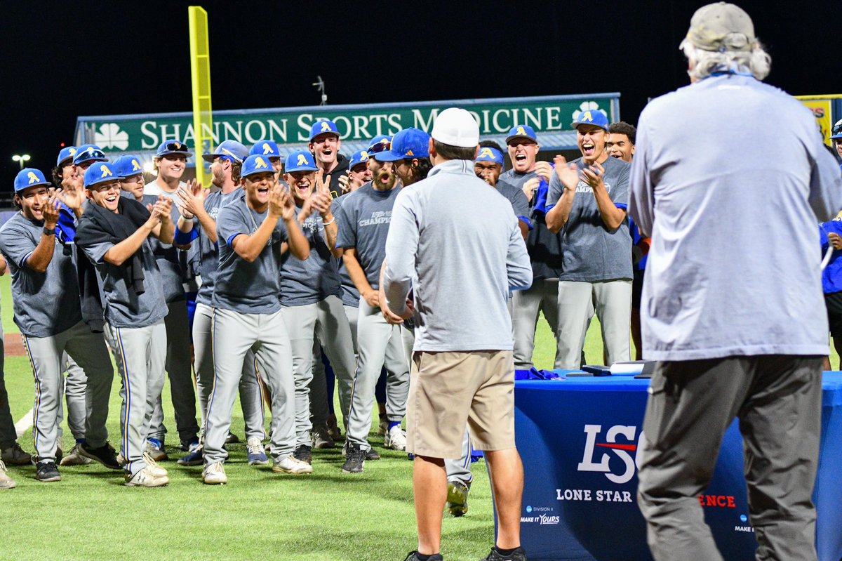 RamsASUbaseball's tweet image. 2025 Lone Star Conference Baseball Championship All-Tournament Team ⚾️🐏

Most Valuable Player: Chase Pendley, DH
Pitcher: Nick Wilson
Second Baseman: Austin Bec
Third Base: Lane Hutchinson
Shortstop: Justin Harris
Outfielder: Ethan Flodstrom
Outfielder: Weston Valasek