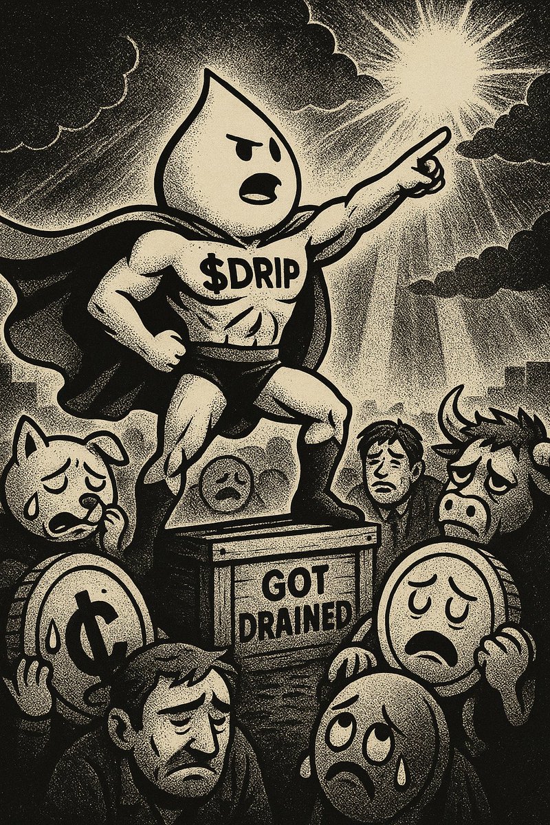 MilkDrainCoin's tweet photo. THE SPEECH:
“You don’t need utility.”
“You don’t need fundamentals.”
“You just need milk.”
– $DRIP, probably.
#MilkDrain #GotDrained #CryptoHero #BTC #BTCUSDT #Solana #memecoin https://t.co/BZpuwn6QnH