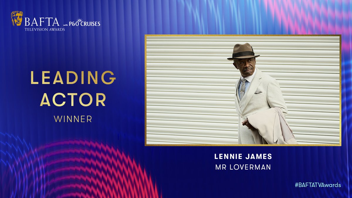 BAFTA (@bafta) on Twitter photo Lennie James wins the Leading Actor BAFTA for Mr Loverman 👏
#BAFTATVAwards with <a href="/pandocruises/">P&O Cruises</a> Lennie James wins the Leading Actor BAFTA for Mr Loverman 👏
#BAFTATVAwards with <a href="/pandocruises/">P&O Cruises</a>