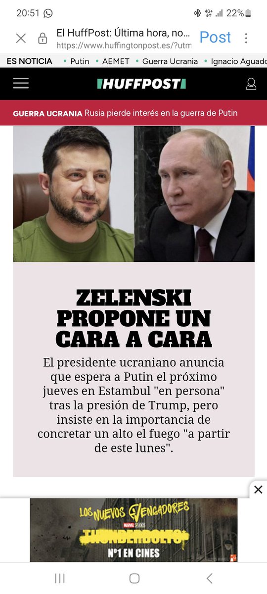 Pues mejor... acabáis de firulais los dos y varios más y al resto de la Humanidad nos dejáis en paz.
Y de paso a ver si se os queda grabado que las personas de a pie no queremos guerras, seamos de aquí o de la Antártida