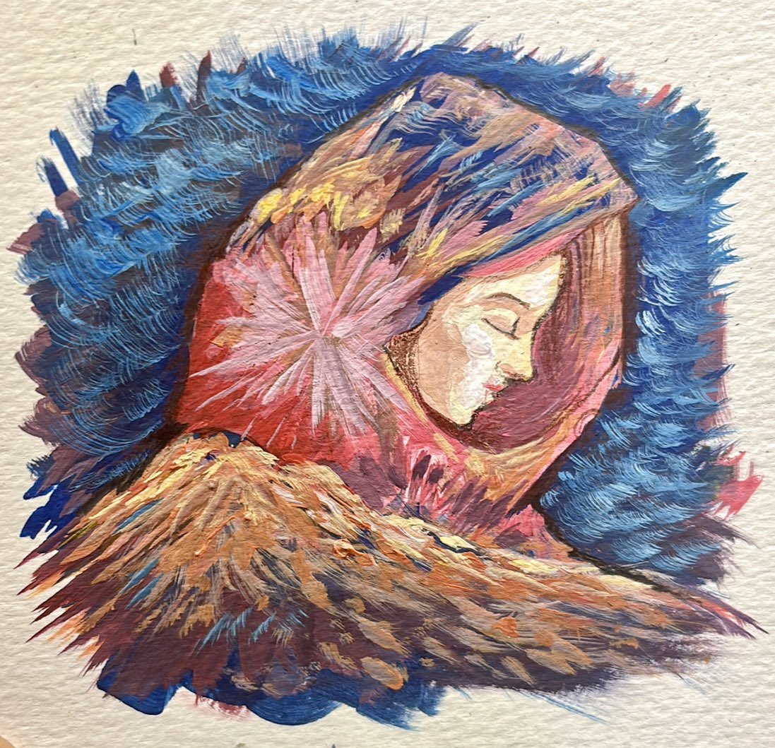 Levb_107's tweet photo. Madre Andina, dibujo en acrílico y lápiz de color, Lenin Vallejos 

#MadreAndina #MujerDeLosAndes #RostroDeLaTierra #Pachamama #MantoAndino #ArteConRaíces #LeninVallejosArt #AndesVivos #AcrílicoYLápiz #FuerzaAncestral #EspírituDeMontaña #ArteDesdeEcuador #ArtistOnTwitter https://t.co/EM9QiRa6PR