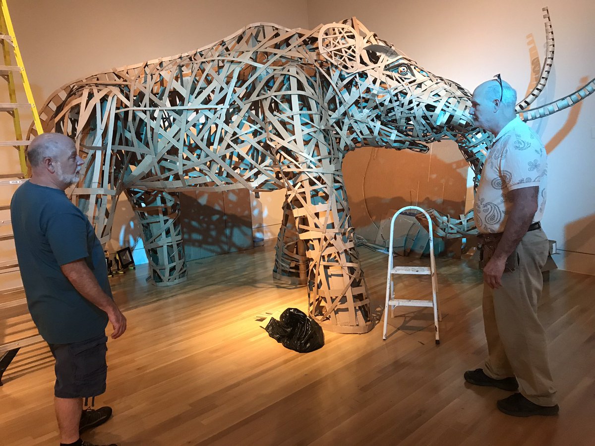 Clark &amp; I finishing up our work at the #IndianaStateMuseum
 Our deepest appreciation to Rebecca and Bethany for all their support since 2018! All our best! #BlocksPaperScissors 
<a href="/dragon_drawer42/">Clark Fralick</a> <a href="/NewPalCS/">New Palestine Community Schools</a> 
<a href="/IndianaMuseum/">Indiana State Museum and Historic Sites</a> 

instagram.com/reel/DJhJd02uj…