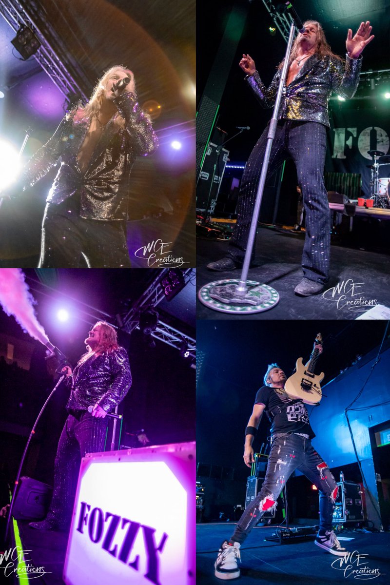 AlexDaleWCE's tweet image. I have found for most shows at @forge_live my 20mm is just a little too wide. However I knew it was definitely needed for @FOZZYROCK and I was correct! 
Also loved @IAmJericho outfits! 🙌
#fozzy #chrisjericho #sparkly #widelens #wcecreations #concertphotography #livemusic