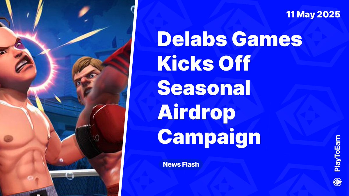 PlayToEarn (@playtoearn) on Twitter photo Delabs Games Kicks Off Seasonal Airdrop Campaign: Press Play On The Future 🎮
💰Press Play On The Future is the first seasonal airdrop campaign by <a href="/delabsOfficial/">Delabs Games🐞</a> - active participants will be rewarded with the upcoming $DELABS token by playing <a href="/BoxingStarX/">Boxing Star X</a>
Read more🧵 Delabs Games Kicks Off Seasonal Airdrop Campaign: Press Play On The Future 🎮
💰Press Play On The Future is the first seasonal airdrop campaign by <a href="/delabsOfficial/">Delabs Games🐞</a> - active participants will be rewarded with the upcoming $DELABS token by playing <a href="/BoxingStarX/">Boxing Star X</a>
Read more🧵