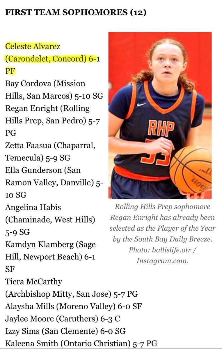 Celeste Alvarez (@celestebball27) on Twitter photo Thank you <a href="/CalHiSports/">Cal-Hi Sports</a> for the recognition!!! First team sophomore🌟🌟#calstars #classof27 #GoCougars Thank you <a href="/CalHiSports/">Cal-Hi Sports</a> for the recognition!!! First team sophomore🌟🌟#calstars #classof27 #GoCougars