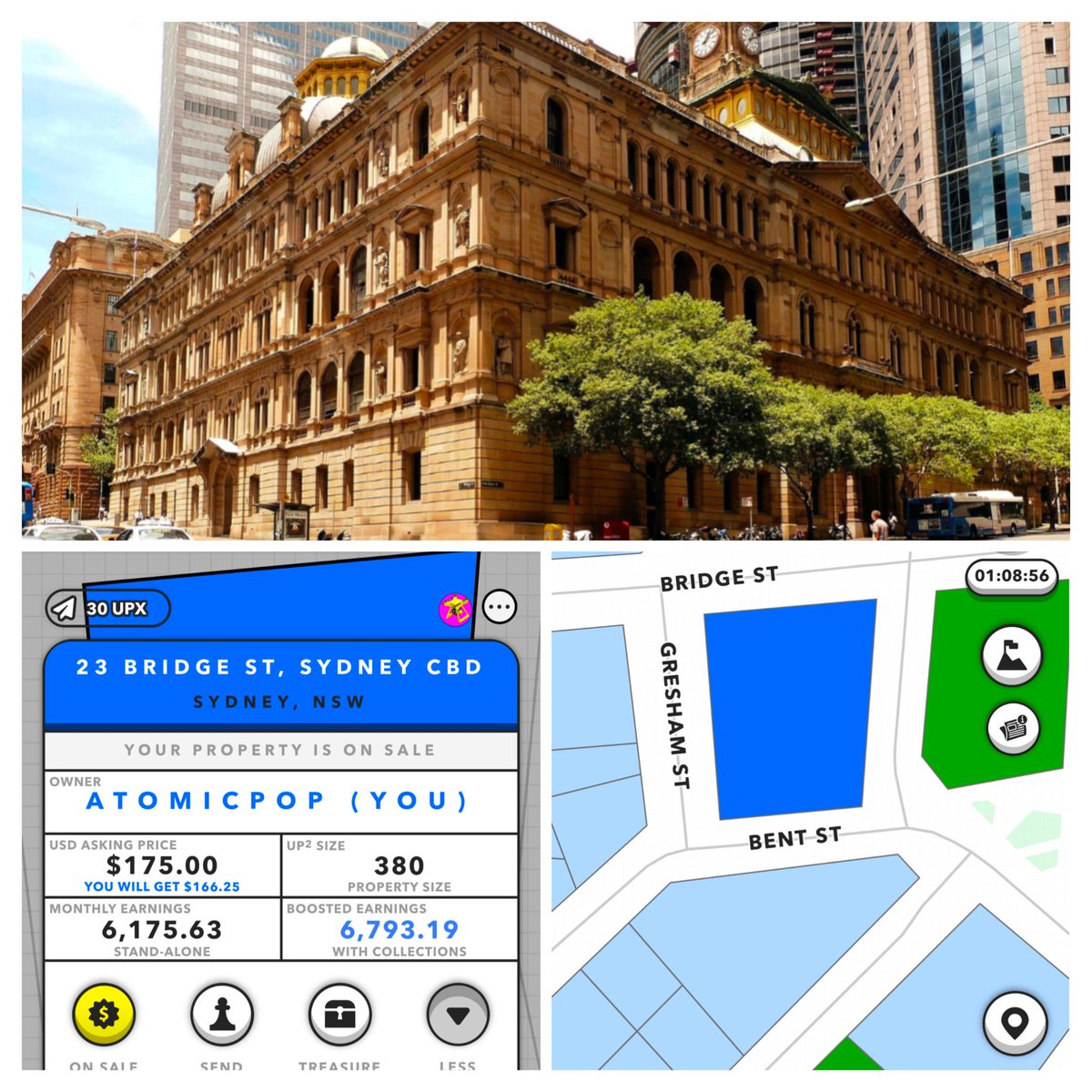 🚨 Historic property in Sydney CBD! The Lands Building first completed in 1881, &amp; designated as a State Heritage site. The property encompasses 1 square block. Huge party of the history of Sydney! Listed at just 28% of mint (&amp; great collection chance)! #Upland #Metaverse #Sydney