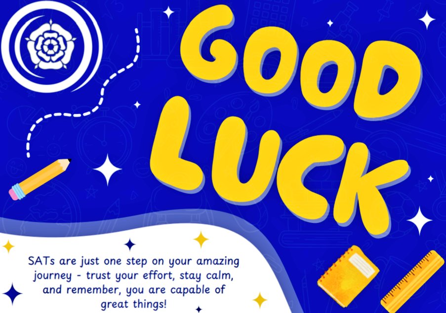 Good Luck to all of the wonderful Year 6 students from our feeder primary schools as SATs begin tomorrow. We wish you all the best from <a href="/ArmthorpeDN3/">Armthorpe Academy</a> 👍🏼