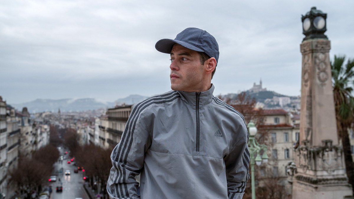 _Lyther_'s tweet photo. Quelqu’un a la ref de la veste adidas que Rami Malek porte dans The Amateur ? https://t.co/Et7HIn9WaE