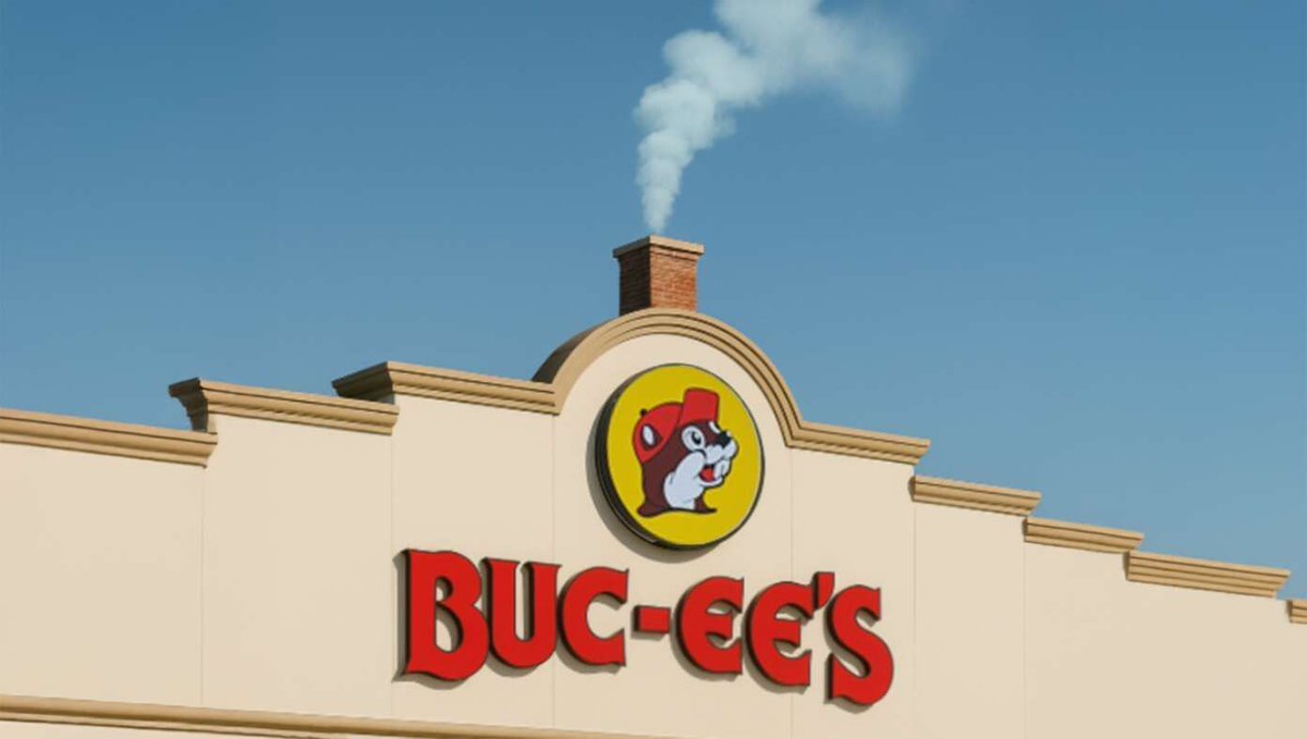 TheBabylonBee's tweet photo. BREAKING: Smoke Has Risen From Buc-ee's Indicating Fresh Brisket Is On The Board https://t.co/z1FC5EbAID https://t.co/JbCPMZeLef