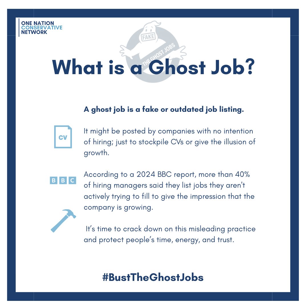 ONCNetwork's tweet image. Fight the ghost job epidemic by emailing your MP about the issue today.

It’s time to tackle fake jobs and create a fairer employment and business environment.

MP letter template below:
docs.google.com/document/d/16k…

#BustTheGhostJobs #Conservative #MP #Politics #UK #Parliament