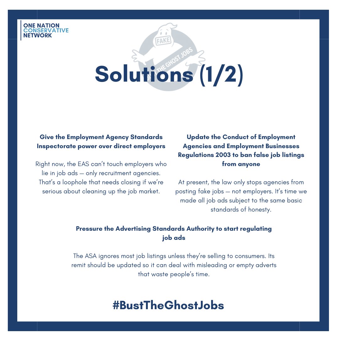 ONCNetwork's tweet image. Fight the ghost job epidemic by emailing your MP about the issue today.

It’s time to tackle fake jobs and create a fairer employment and business environment.

MP letter template below:
docs.google.com/document/d/16k…

#BustTheGhostJobs #Conservative #MP #Politics #UK #Parliament