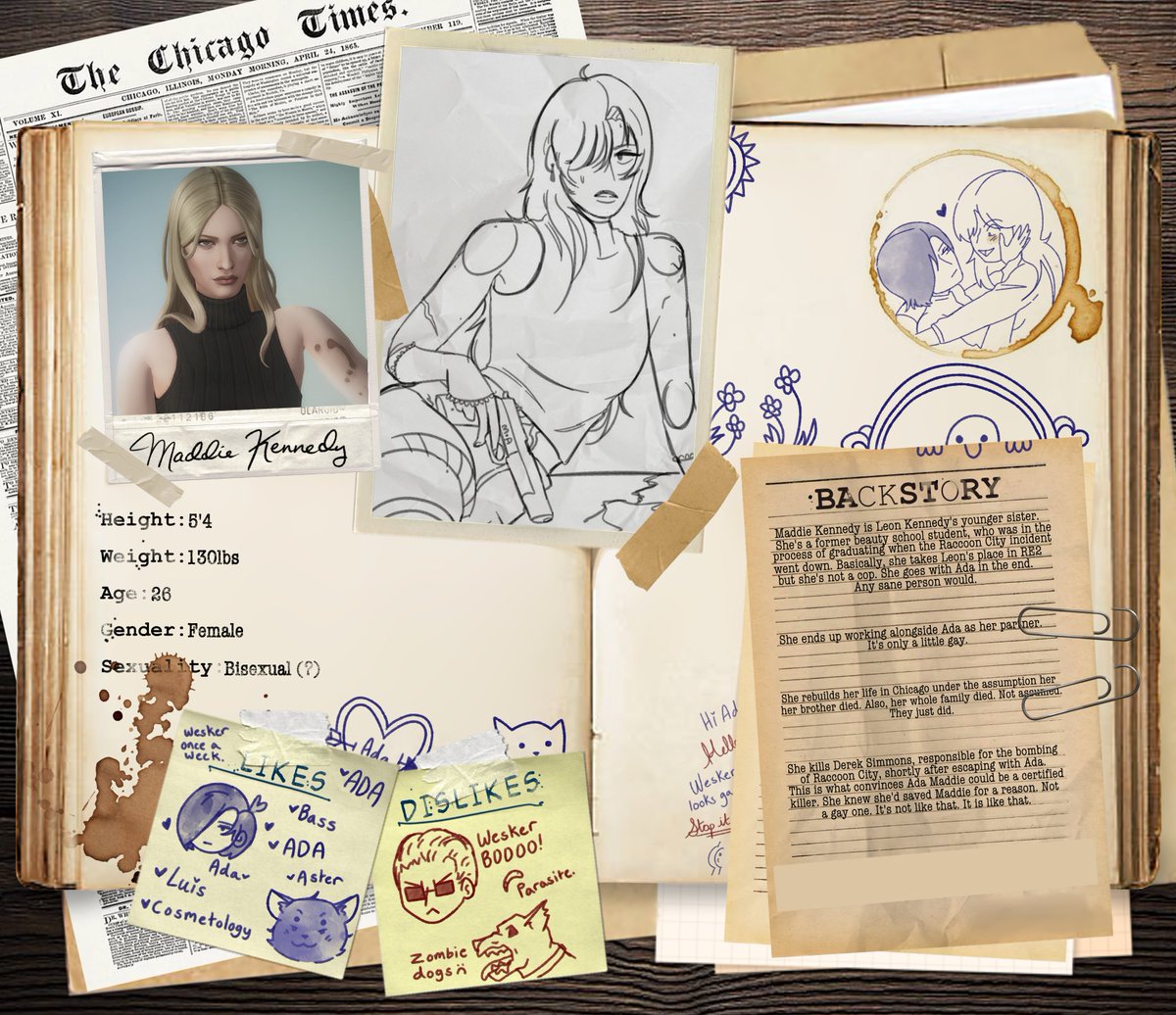 Lesbionage's tweet image. ♡ New Pinned Post! ♡
♡ OC x Canon, I self-ship with Ada Wong from RE. Lesbionage :)🦋✂️
♡ I'm okay with other Ada Yumes! Not a huge fan of Aeon, but that's cause Maddie is Leon's sister! No hate tho, you just won't see it here! I'm selfish RAAAH
♡ Lore-Comics in thread !!