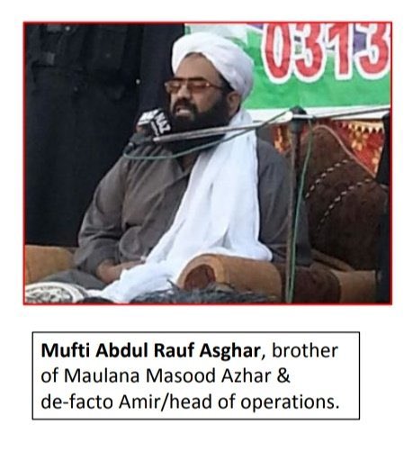 AdityaRajKaul's tweet photo. Pakistan Army’s DG ISPR is a master propagandist and Disinformation Peddler. Today he claimed Lashkar e Tayyiba commander Hafiz Abdul Rauf isn’t dead. But India never claimed he is dead. India said he attended funeral of Lashkar terrorists with Pakistan Army in Muridke. (First two pics below)

India has killed Jaish e Muhhamad Chief and brother of Masood Azhar, Abdul Rauf Asghar in Bahawalpur. (Last pic below)

Just because both Lashkar and Jaish terrorists have similar name, Pakistan is fooling Pakistani Journalists and International Community. What a joke!