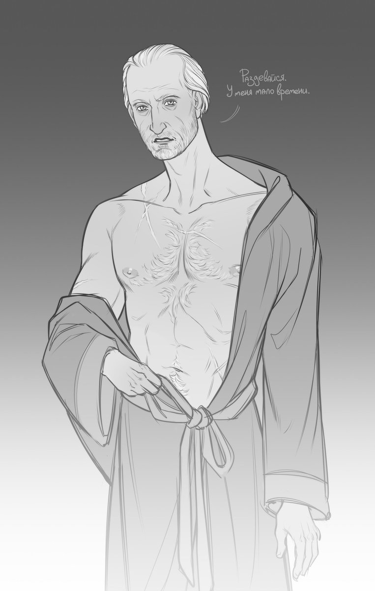 lopata_four's tweet image. Some topless sketches ✨
(Book) Roose, (book+show) Sandor, (book) Aegon ll, (show) Tywin
#ASOIAF #gameofthrones #fanart