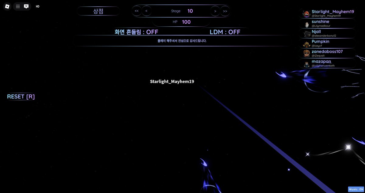 StarHopeLight19's tweet photo. Me playing an obby game called Starlight Tower on Roblox and it was so beautiful and pretty the musics are so relaxing and calm and i finish playing it you guys should also try playing it :) #ROBLOX https://t.co/pByb4qIlAo