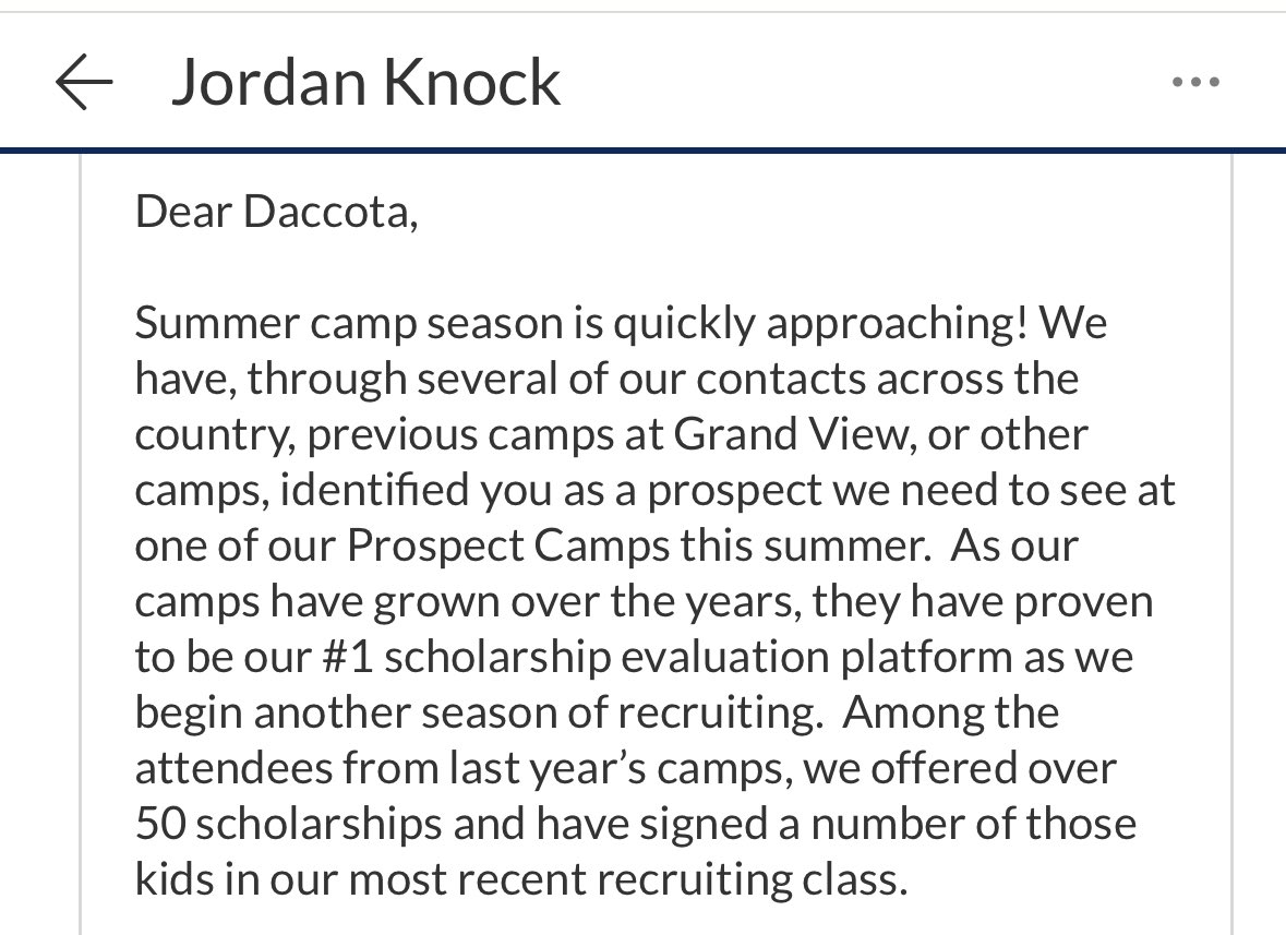 D_Stamback2027's tweet photo. Blessed @KnockJordan to receive a camp invite to @GVVikingFB! Looking forward to showing up and competing! 

@QBHitList @MarketAthletes @JPRockMO @WOWKCfootball @PlayBookAthlete @scan1ansports @AlthausEJC @Football_Motiv @dreamallamerica @quarterbackmag @6starfootballMO https://t.co/ETEvu4QpPp