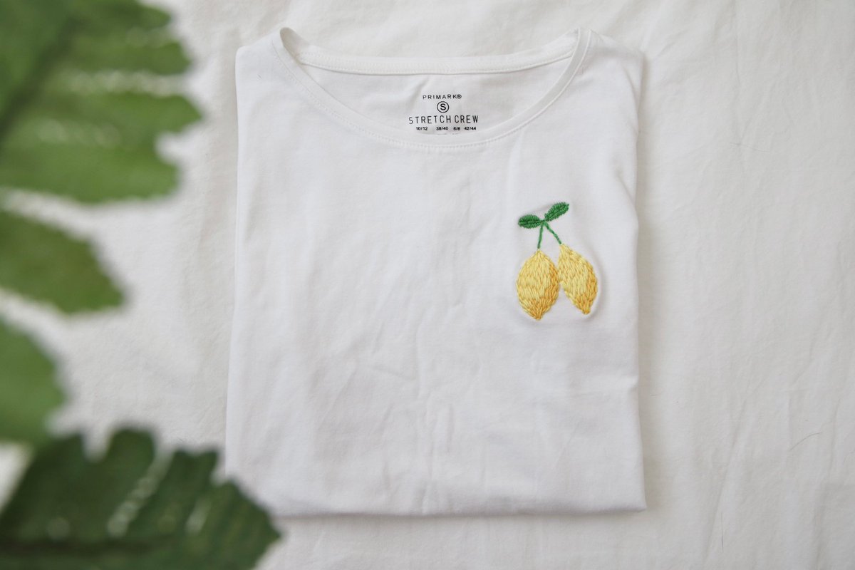 Zoehware's tweet photo. When life gives you lemons… 🍋 

Full outfit hand embroidered by me and available in all sizes! 🥳🍋

Don’t forget, all orders made in May get a free gift! 🎁 

https://t.co/RU65eyfr2q https://t.co/WjdQxvWl4n