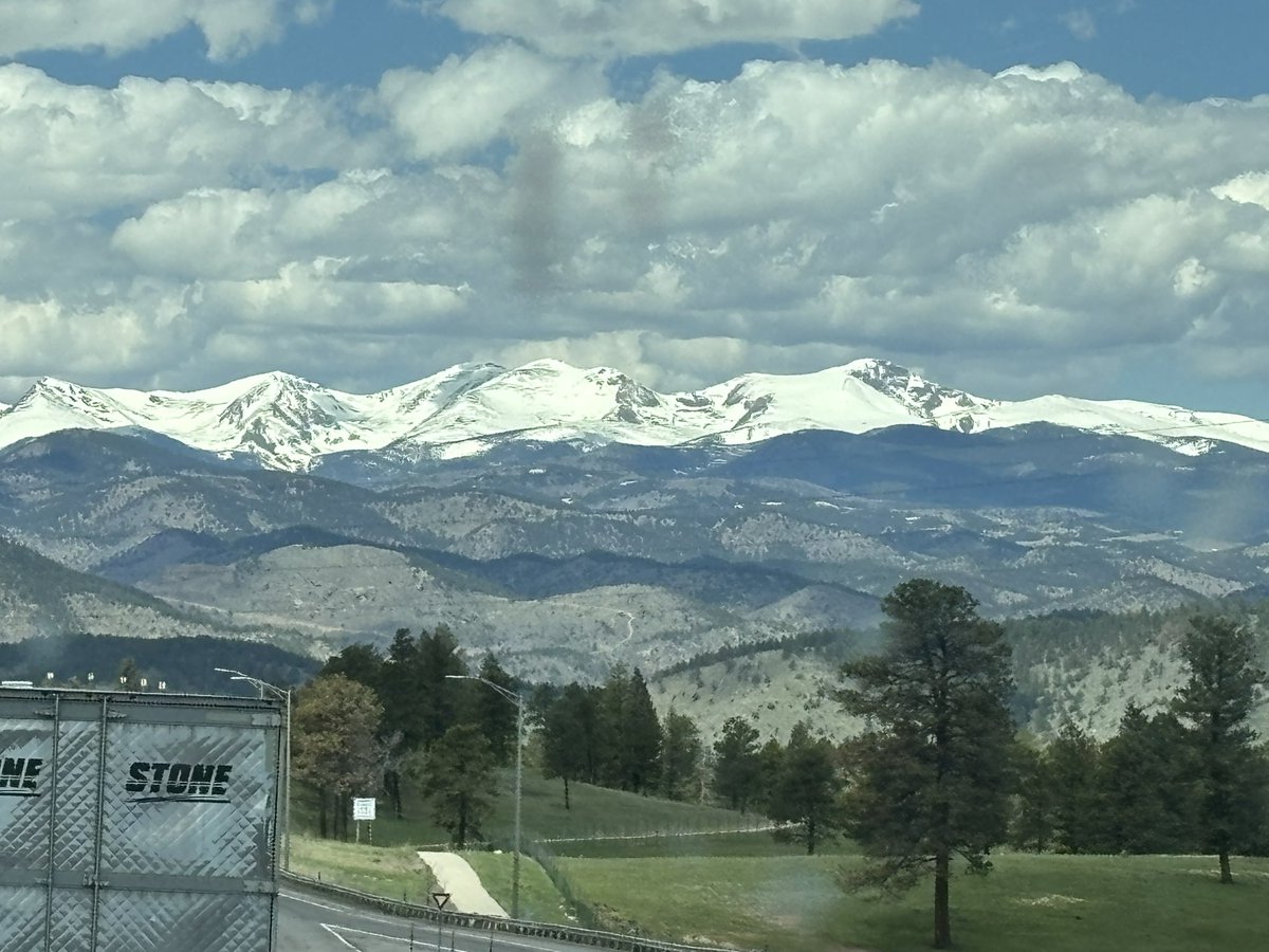 Driving through the Rockies with a big moving rig, towing a car: 1/10
The views: 10/10