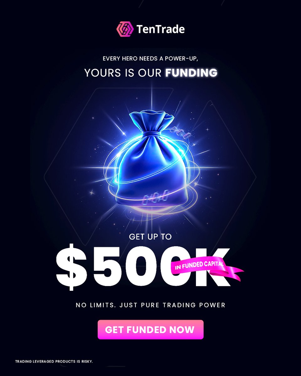 Ready to rise? 🦸‍♂️ Every hero needs a power-up!
Unlock up to $500,000 in #funded capital
No limits. Just pure #trading power.

⚡️ Get funded now. 
tentrade.me/sm-funded-wb-l…

#FundedTrader #tentrade #MT5 #trade