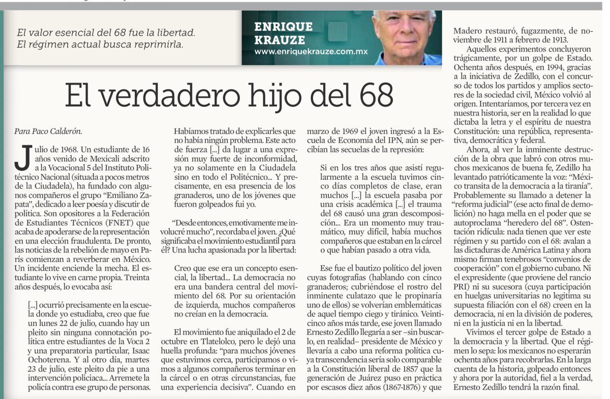 todoidiot's tweet image. Jajajaj ya denle el premio al imbecil facho del año al Krauze