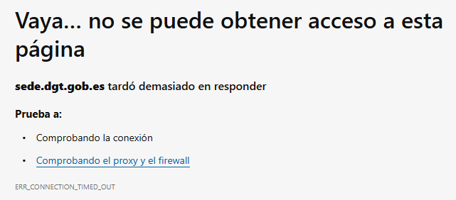 pacromr's tweet photo. Llevo ya 3 días intentando entrar a la web de la @DGTes https://t.co/ESvEsmyLGO para realizar un trámite, y siempre me aparece caida... a alguien mas le pasa??? https://t.co/STNZOEaGJz