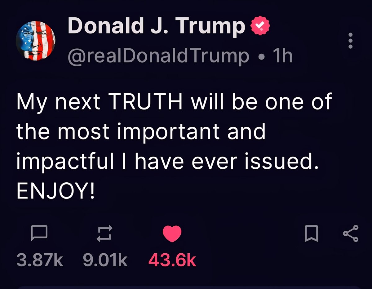 Is Trump about to pump is to da MOON 🌙 🌚 🤔