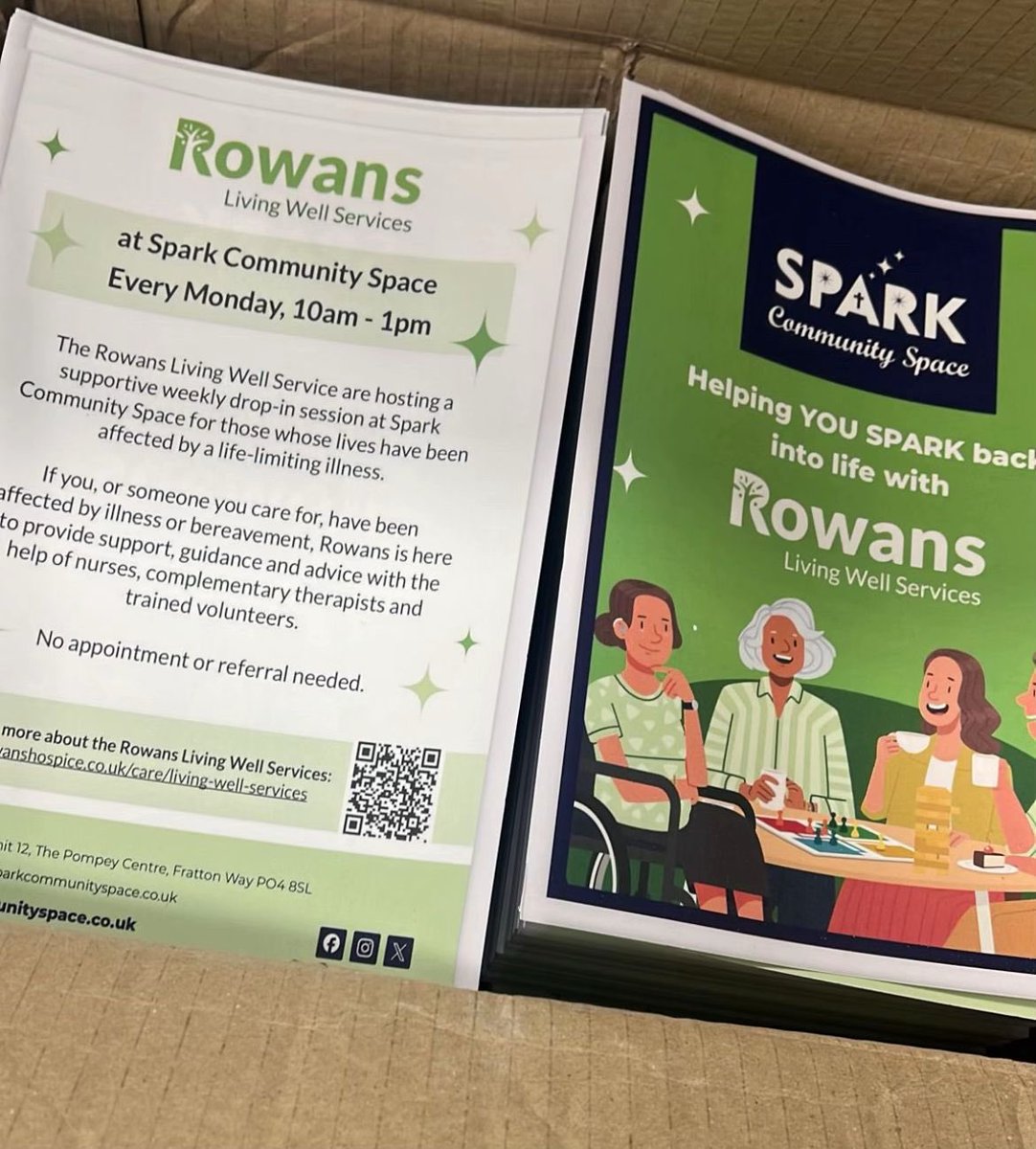 sparkintolife's tweet image. Need support?
Every Monday, 10–1
Spark Community Space, Fratton (next to Ibis)
Free drop-in from Rowans Hospice.
Tea, chats, support for anyone facing illness or loss.
No booking needed. Just come in.

#RowansHospice #Fratton #FreeSupport #YouAreNotAlone #DropInHelp