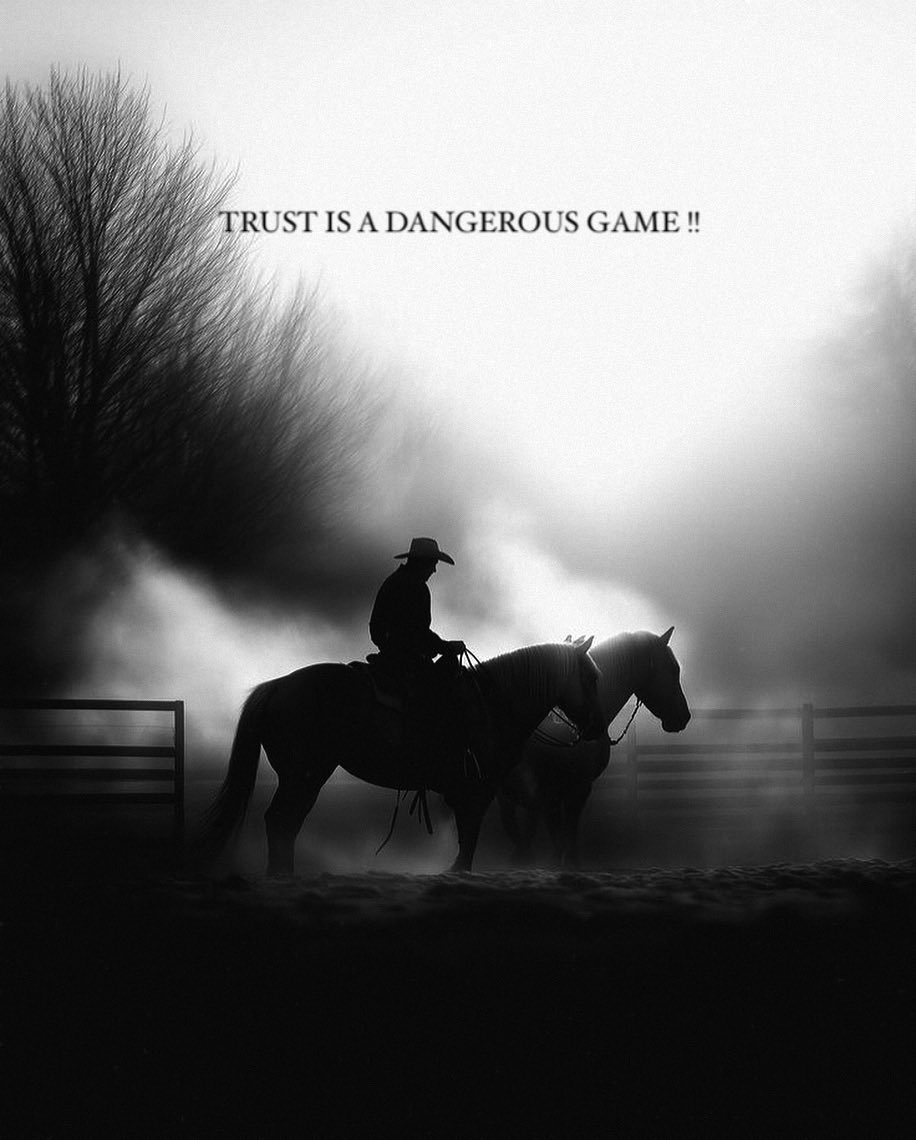 Güven, tehlikeli bir oyundur.