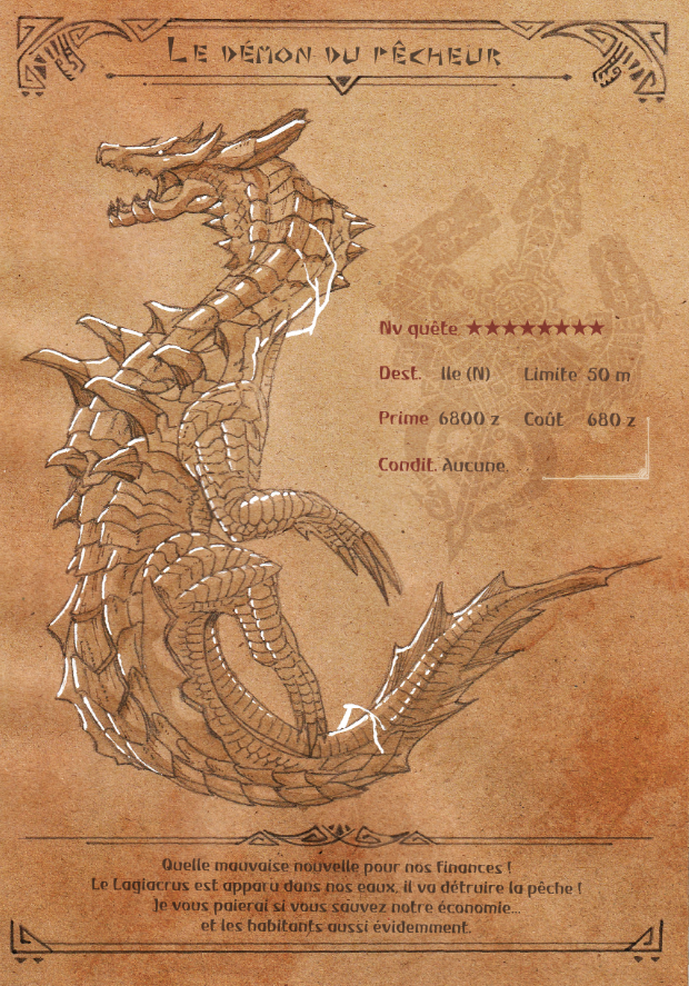 GouxRemy's tweet image. Attention ! Un Lagiacrus a été aperçu dans les environs !
#MHWilds #Lagiacrus